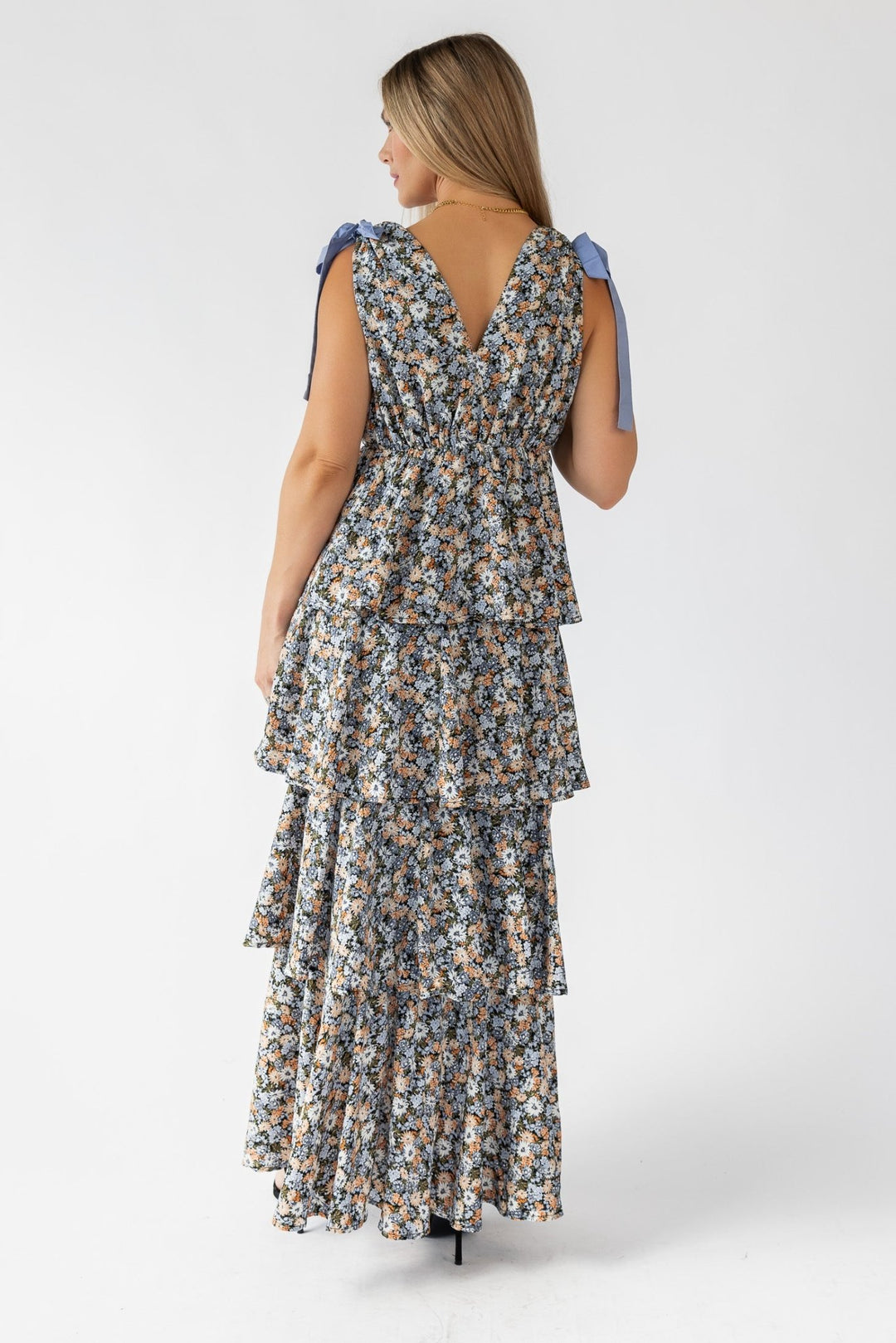 Shaina Black Floral Maxi Dress - Final Sale - JO+CO