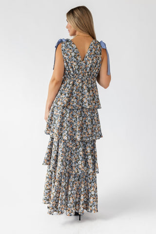 Shaina Black Floral Maxi Dress - Final Sale - JO+CO