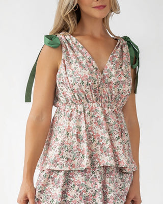 Shaina Slate Floral Maxi Dress - Final Sale - JO+CO
