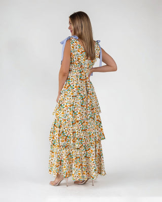 Shaina Yellow Floral Maxi Dress - Final Sale - JO+CO
