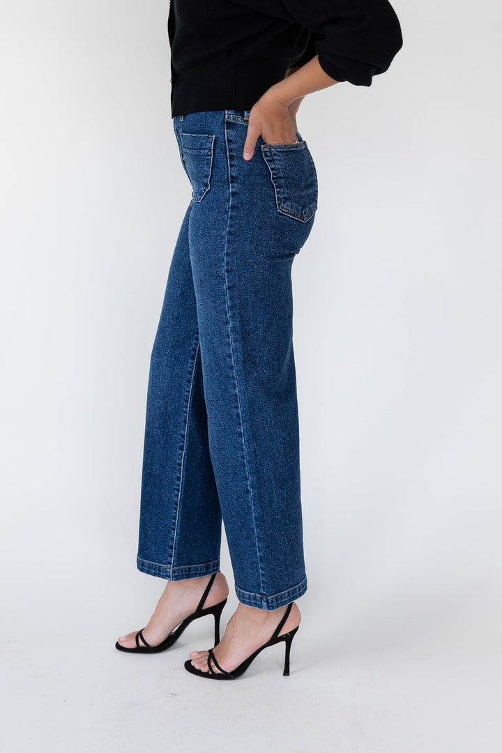 Stella Dark Wide Leg Denim - JO+CO