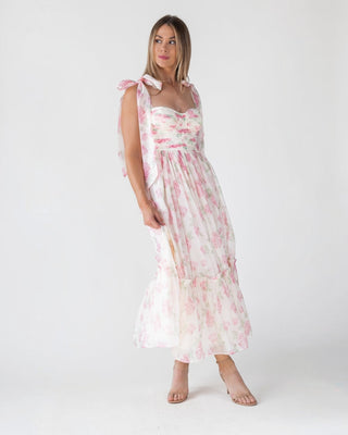 Sweet Serenade Blush Floral Maxi Dress - Final Sale - JO+CO
