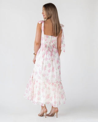 Sweet Serenade Blush Floral Maxi Dress - Final Sale - JO+CO
