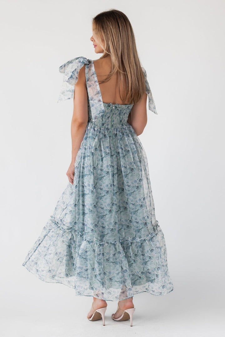 Sweet Serenade Green Floral Corset Dress - Final Sale - JO+CO