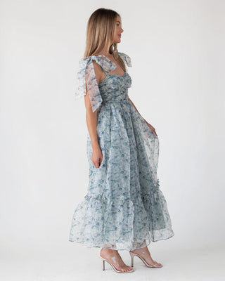 Sweet Serenade Green Floral Corset Dress - Final Sale - JO+CO