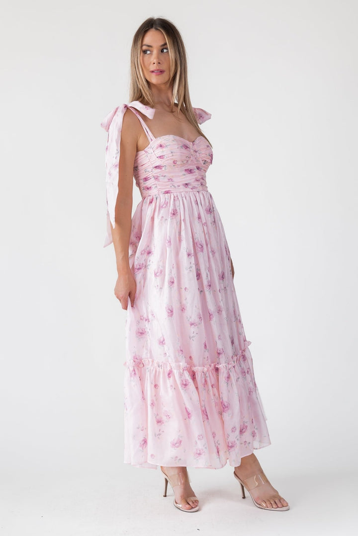 Sweet Serenade Rose Pink Corset Dress - Final Sale - JO+CO