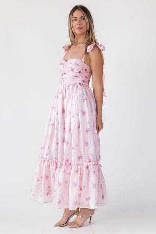 Sweet Serenade Rose Pink Corset Dress - Final Sale - JO+CO