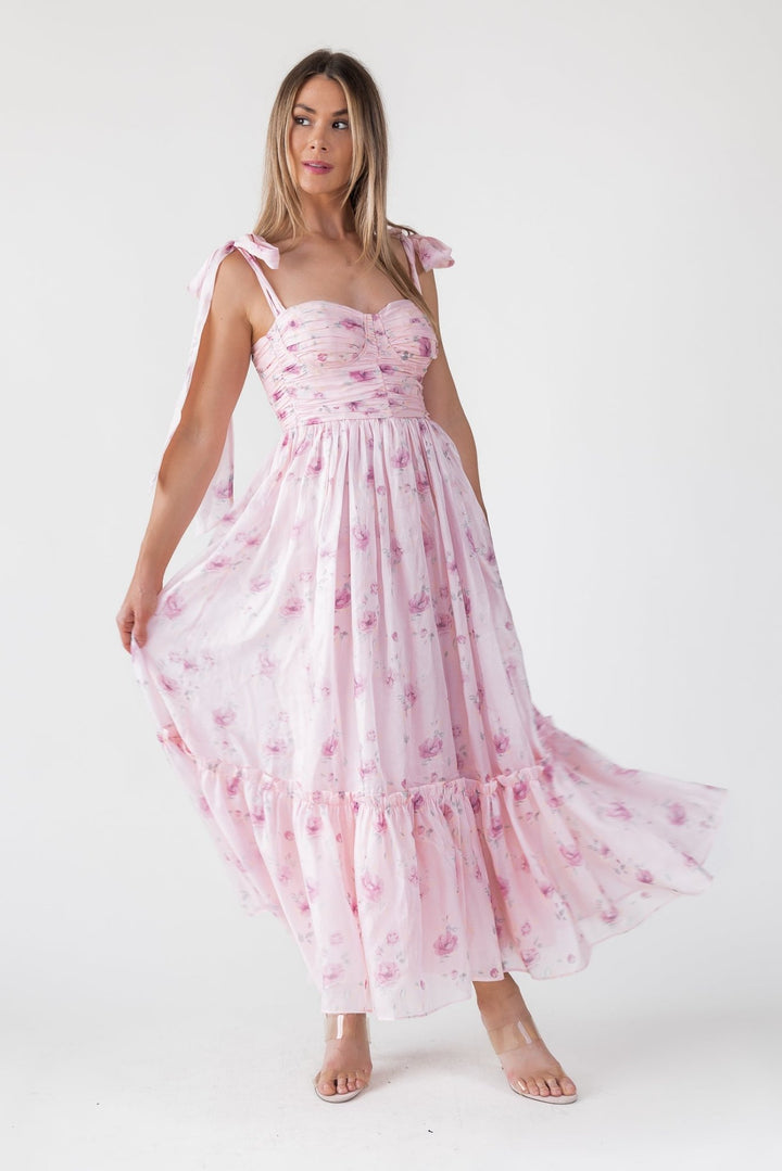 Sweet Serenade Rose Pink Corset Dress - Final Sale - JO+CO