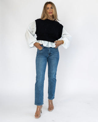 Vanessa Medium Wash Straight Denim - Final Sale - JO+CO