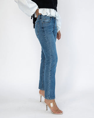 Vanessa Medium Wash Straight Denim - Final Sale - JO+CO