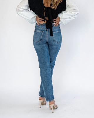 Vanessa Medium Wash Straight Denim - Final Sale - JO+CO