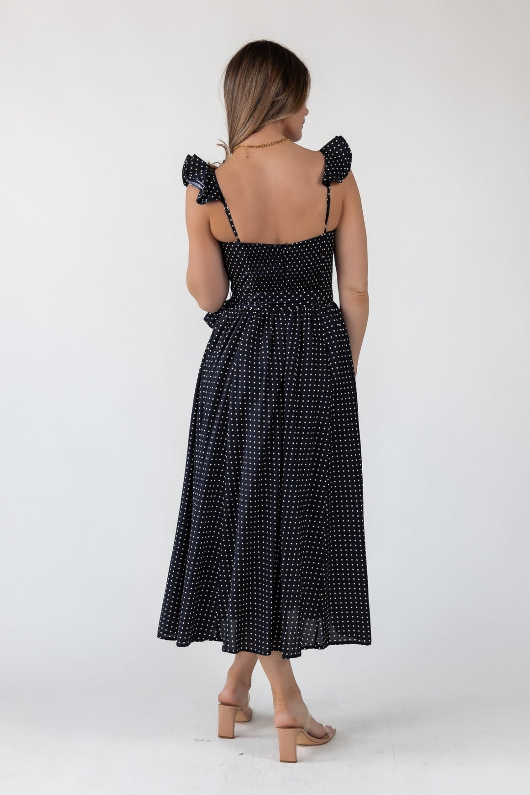 Vara Black Polka Dot Dress - Final Sale - JO+CO
