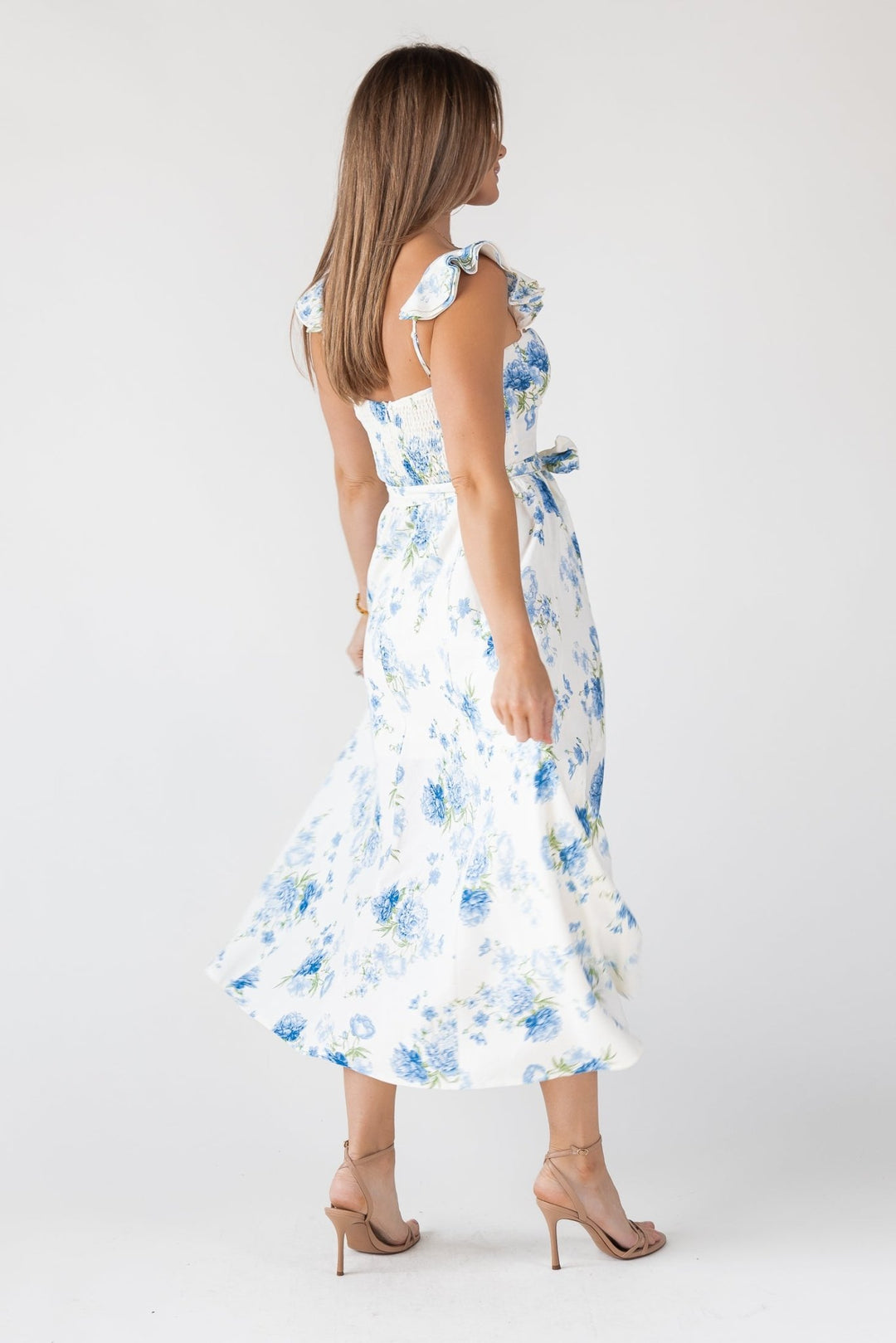 Vara Blue Floral Dress - Final Sale - JO+CO