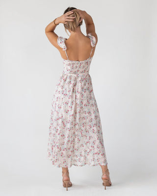 Vara Blush Floral Corset Maxi Dress - Final Sale - JO+CO