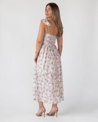 Vara Blush Floral Corset Maxi Dress - Final Sale - JO+CO