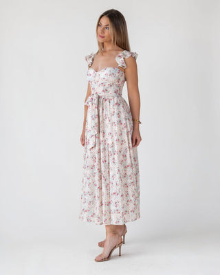 Vara Blush Floral Corset Maxi Dress - Final Sale - JO+CO