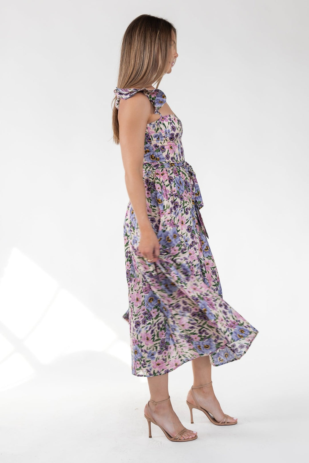 Vara Lilac Floral Corset Dress - Final Sale - JO+CO
