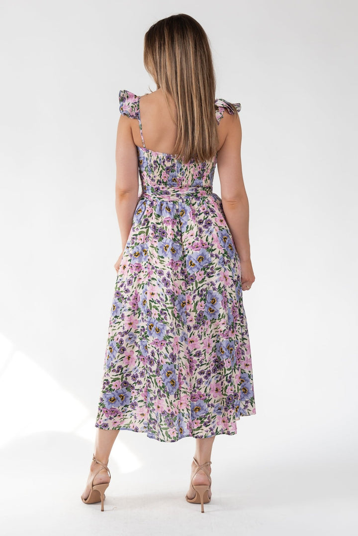Vara Lilac Floral Corset Dress - Final Sale - JO+CO