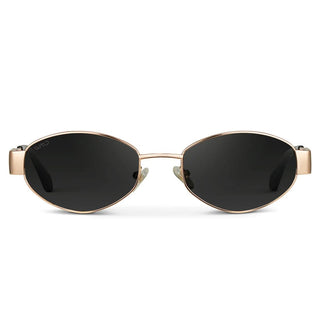 Verona Sunglasses: Gold/Black Lens - JO+CO