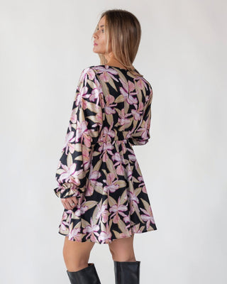 Zayla Black Floral Mini Dress - Final Sale - JO+CO