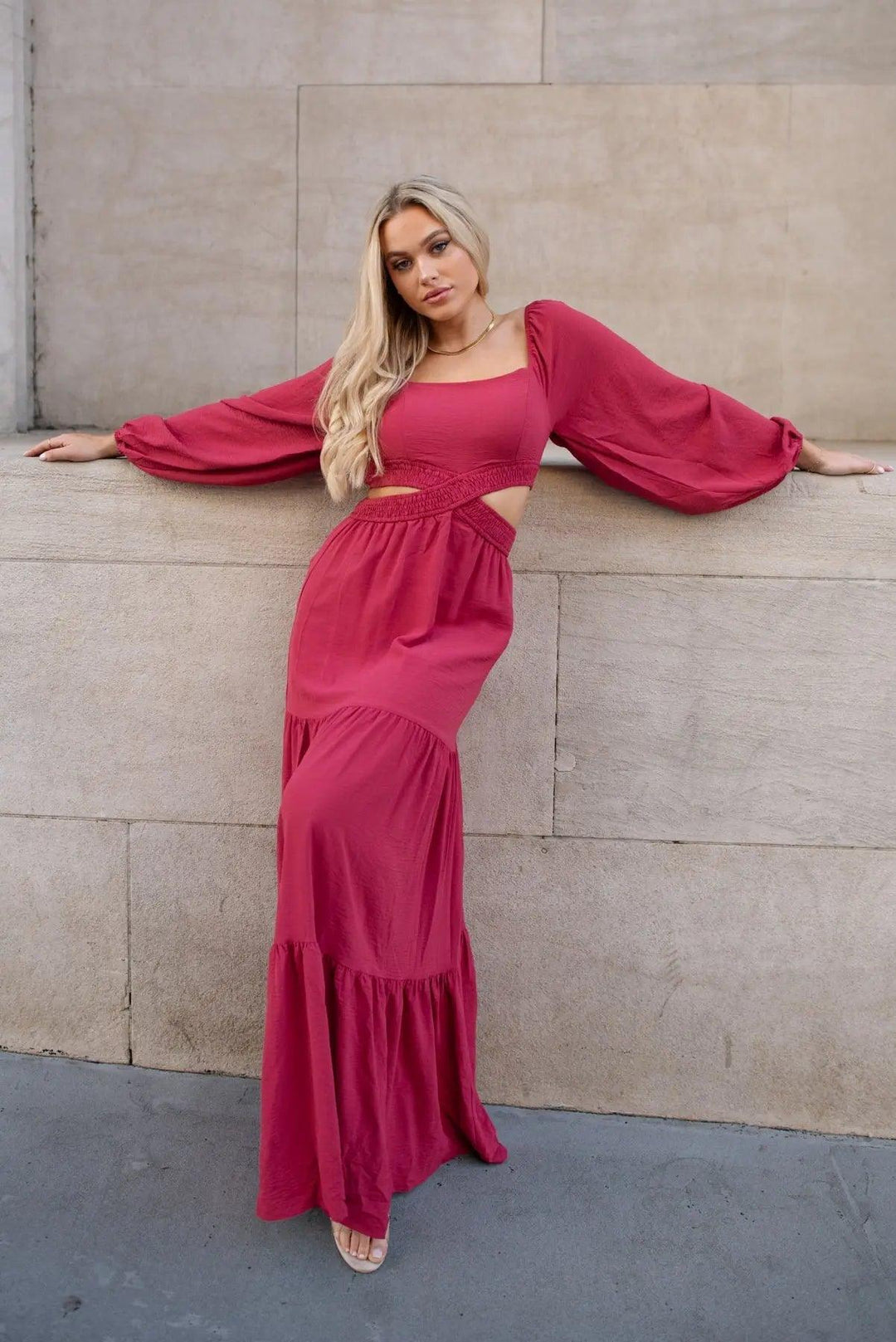 Amara Rose Cut Out Maxi Dress - JO+CO