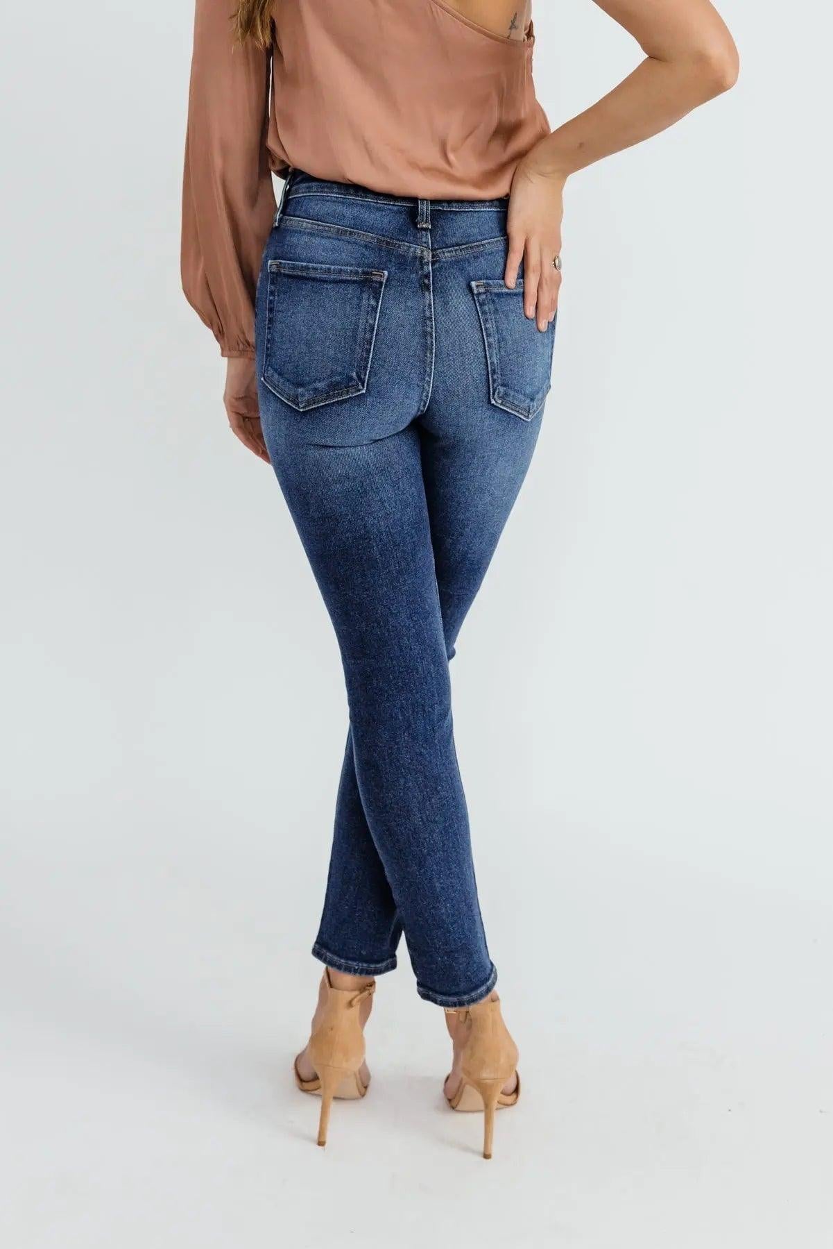 Ashby Dark Wash Skinny Jeans - JO+CO