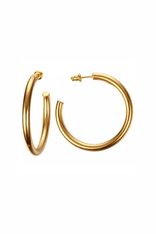 Clara Gold Hoop Earrings - JO+CO