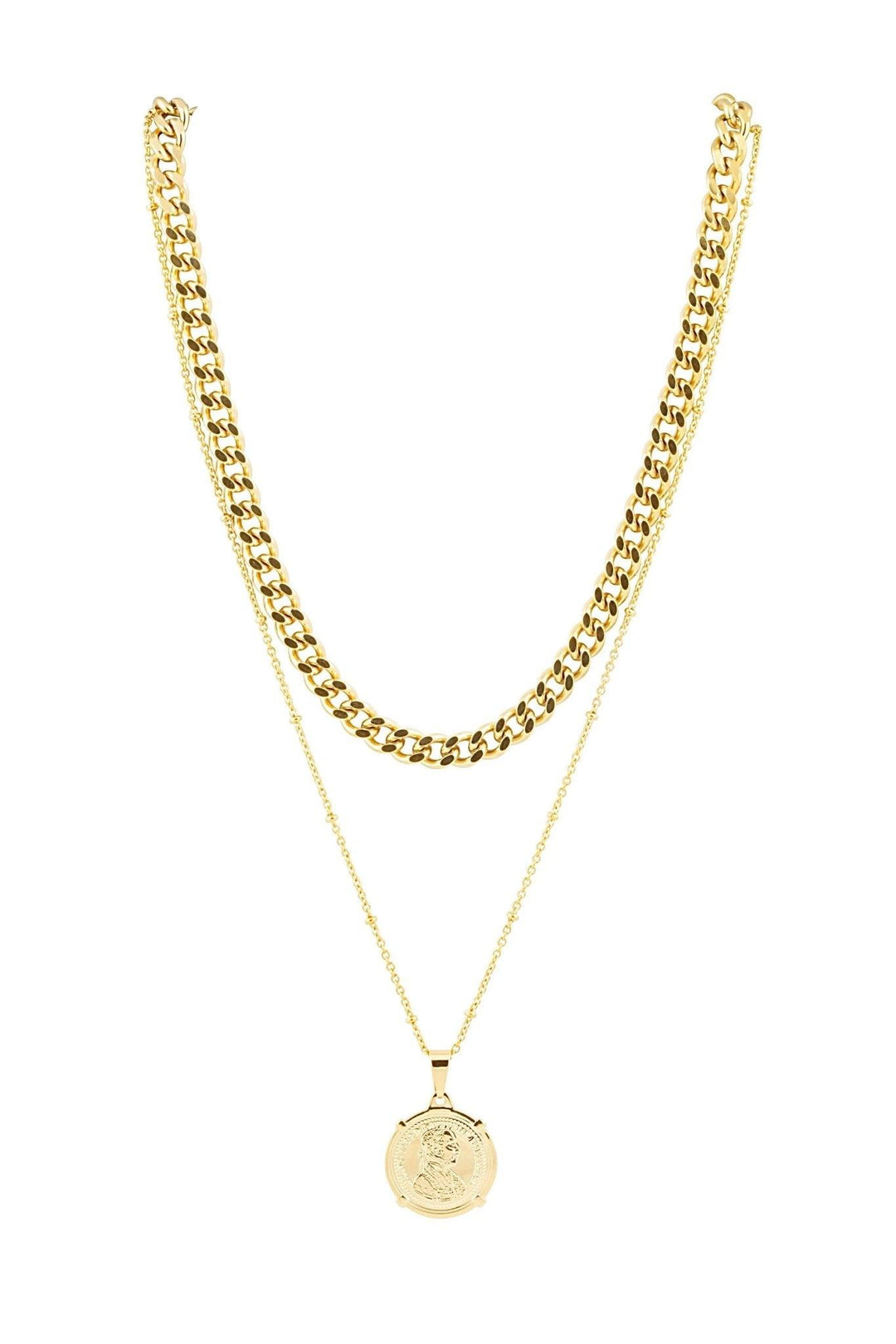 Edina Gold Coin Necklace - FINAL SALE - JO+CO