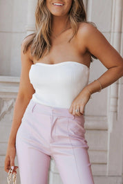 Heartthrob White Knit Tube Top - FINAL SALE - JO+CO