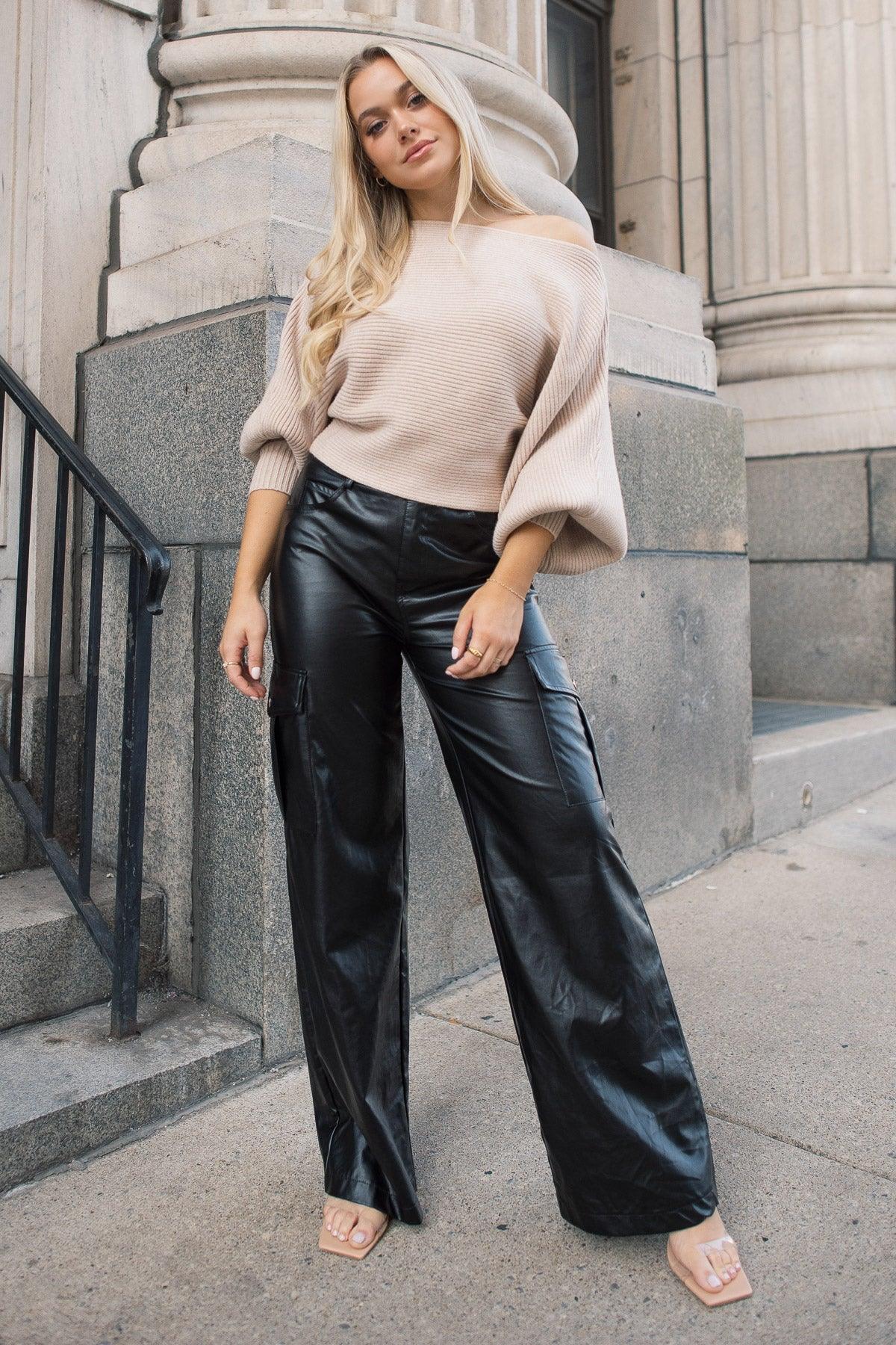 Trendy Girl Faux Leather Pants - JO+CO